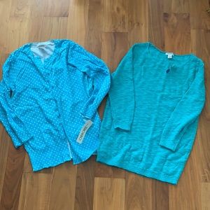 Two sweaters for the price of one both with tags